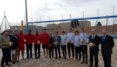 Presentada la ampliación del Centro Internacional de Voley Playa de Lorca 