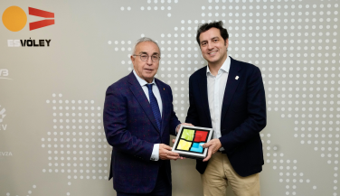 La RFEVB recibe la visita del Presidente del COE