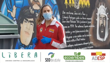 Las Leonas del Vóley se suman a la campaña #NoAbandonesTusGuantesYMascarillas