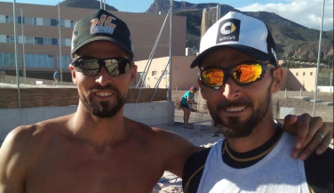 Pablo Herrera y Adrián Gavira comienzan sus entrenamientos en el Centro Internacional de Vóley Playa