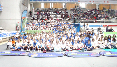 Masiva participación en el Evento Pequevoley de la Copa de la Reina