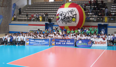 Leganés vivió un gran evento Pequevoley con la Copa de la Reina
