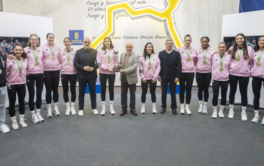 Heidelberg Volkswagen recibe el homenaje del Cabildo de Gran Canaria por su título de Supercopa